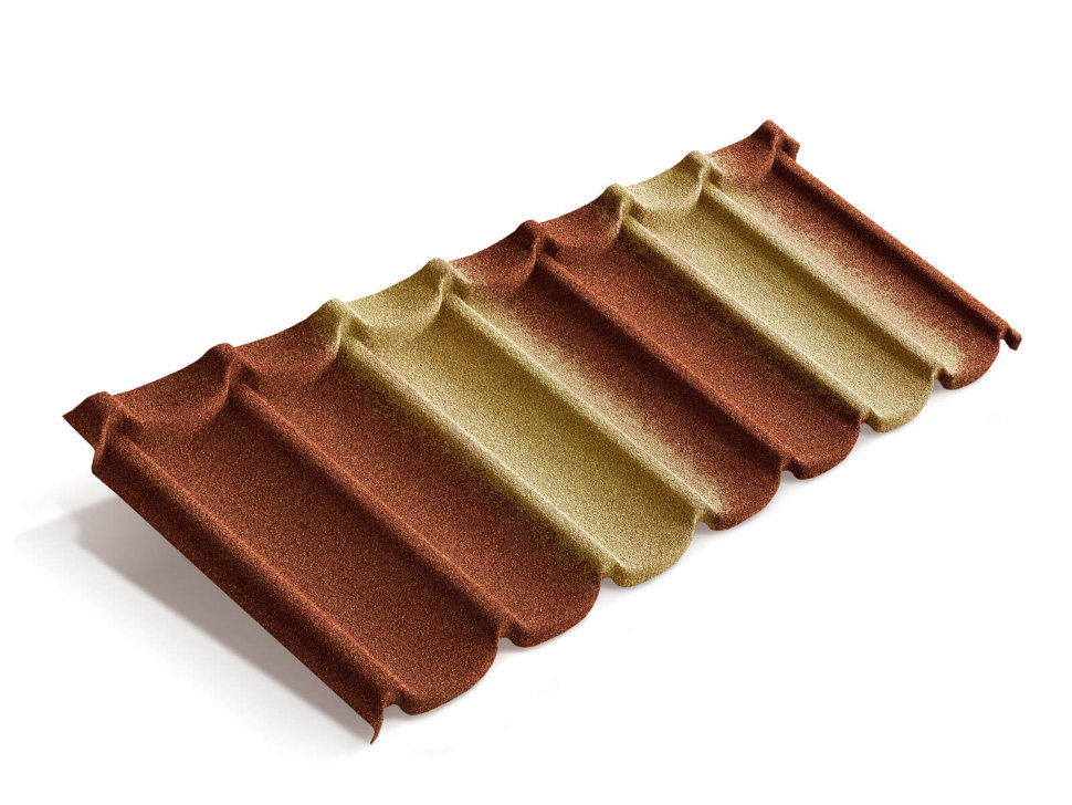 Композитная черепица Metrotile Mistral Терракотово-желтый