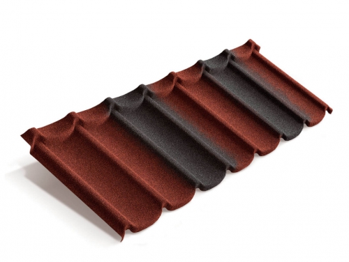 Композитная черепица Metrotile Mistral Красно-черный