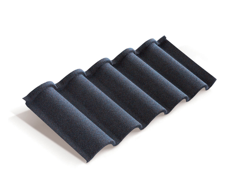 Композитная черепица Metrotile Романа Темно-синий