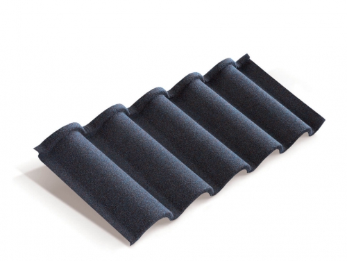 Композитная черепица Metrotile Романа Темно-синий