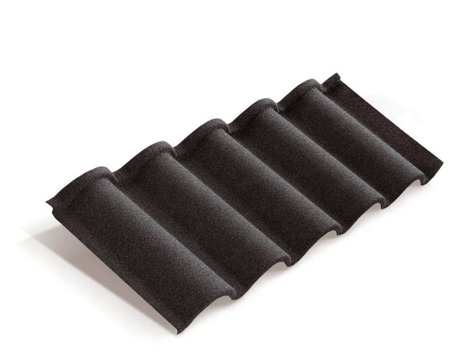 Композитная черепица Metrotile Романа Черный