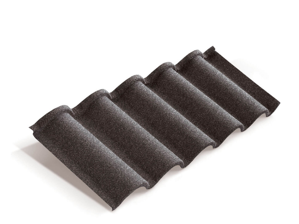 Композитная черепица Metrotile Романа Сланцевый