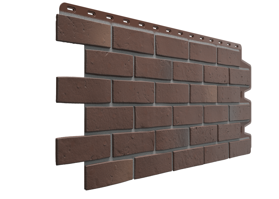 Фасадная панель Docke Berg Коричневый под кирпич