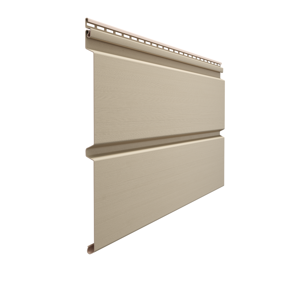 Сайдинг Docke Premium Профилированный брус Крем-брюле