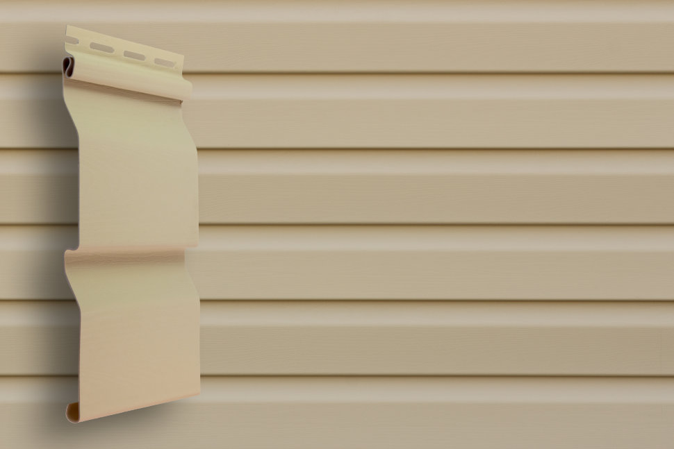 Сайдинг Grand Line Корабельный брус D4 Slim бежевый