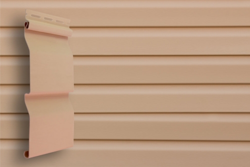 Сайдинг Grand Line Корабельный брус D4 Slim персиковый