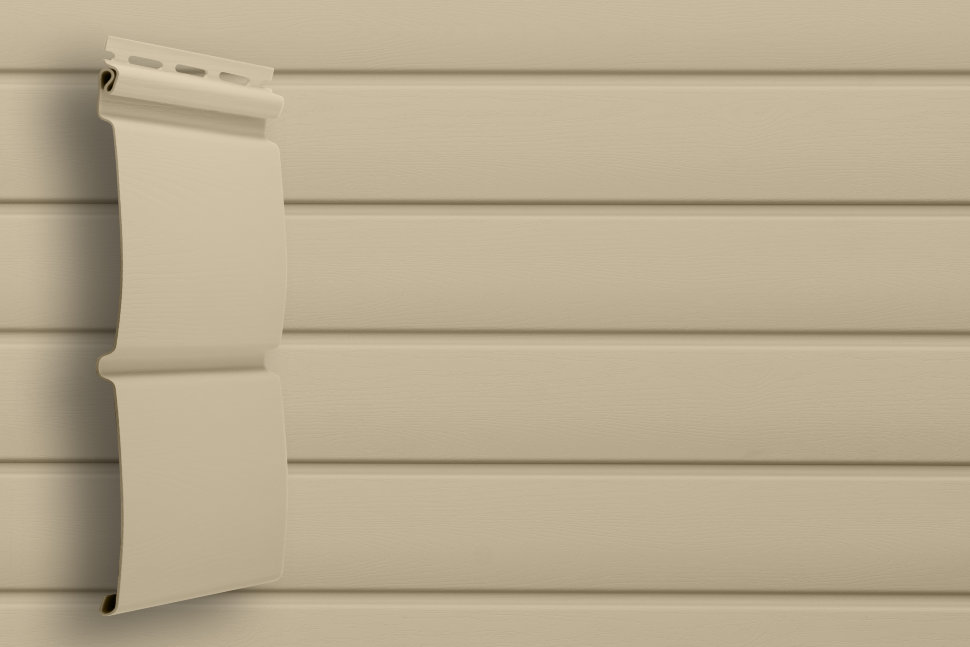 Сайдинг Grand Line Блок хаус D4,8 бежевый