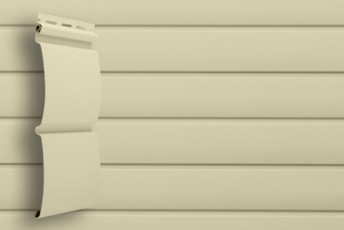 Сайдинг Grand Line Блок хаус D4,8 слоновая кость