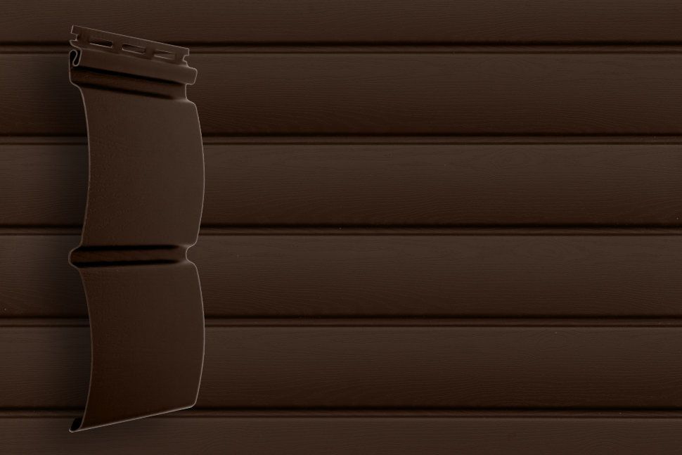 Сайдинг Grand Line Блок хаус D4,8 Акрил темный дуб