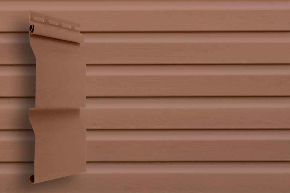 Сайдинг Grand Line Корабельный брус D4,4 темно-бежевый