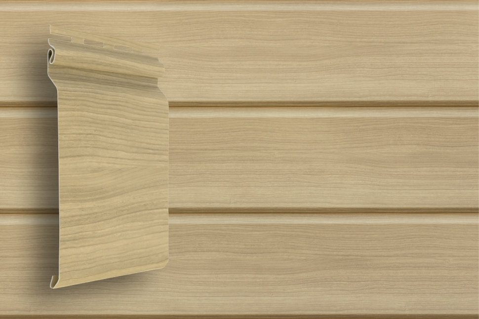 Сайдинг Grand Line Natural-Брус S7 Tundra ясень