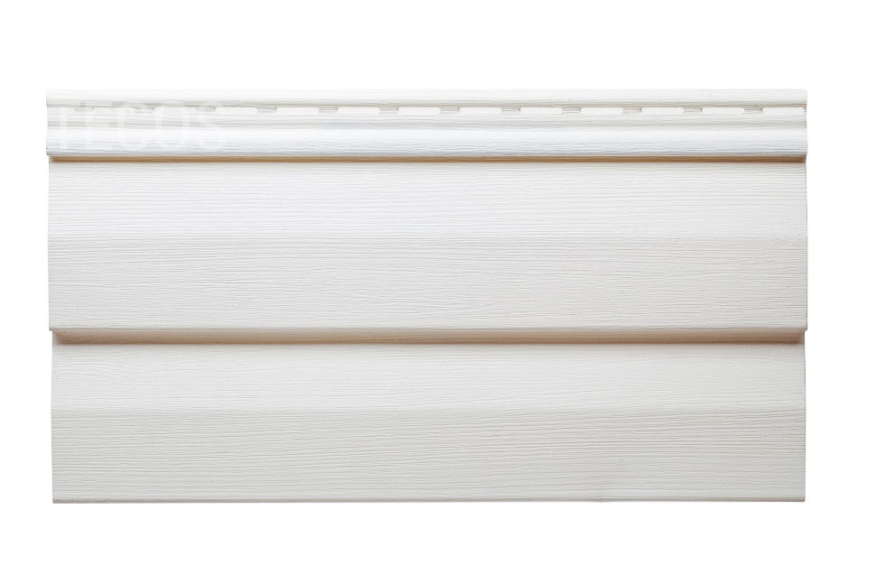 Сайдинг Текос Ardennes корабельный брус Белый