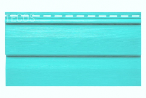 Сайдинг Текос Ardennes корабельный брус Бирюза