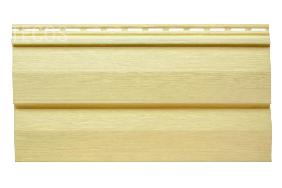 Сайдинг Текос Ardennes корабельный брус Светло-желтый