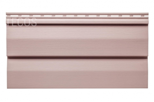 Сайдинг Текос Ardennes корабельный брус Пыльная роза