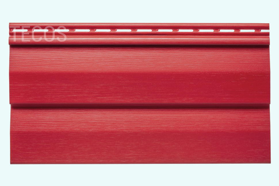 Сайдинг Текос Ardennes корабельный брус Акрил Бургунд