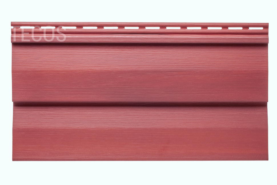 Сайдинг Текос Ardennes корабельный брус Акрил Бордо