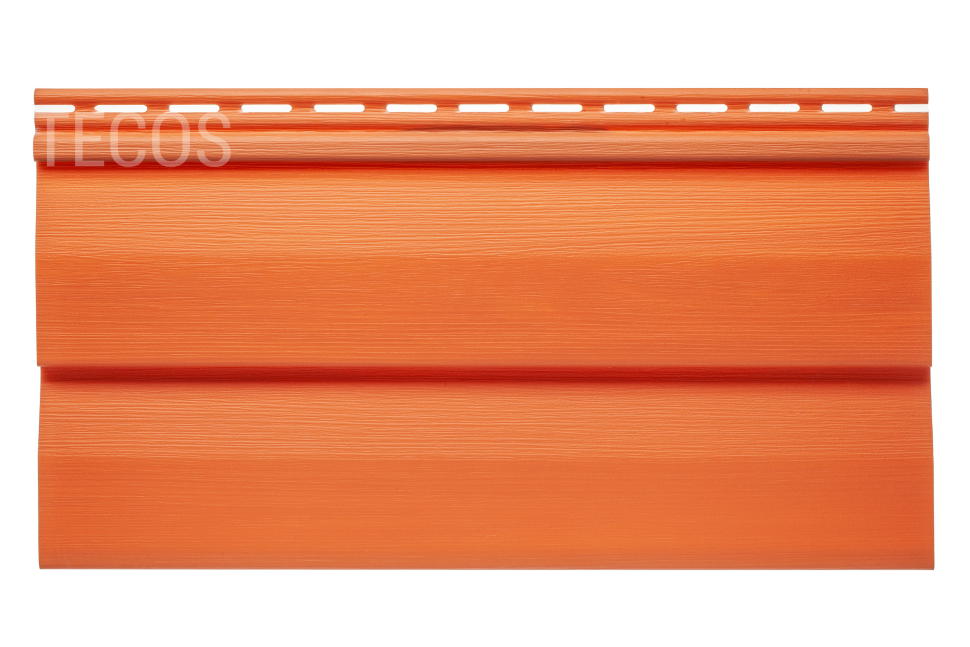 Сайдинг Текос Ardennes корабельный брус Акрил Тёмный коралл