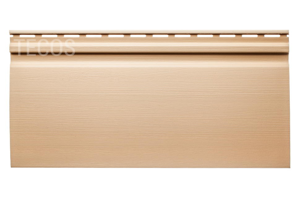 Сайдинг Текос Ardennes оцилиндрованный брус Бежевый