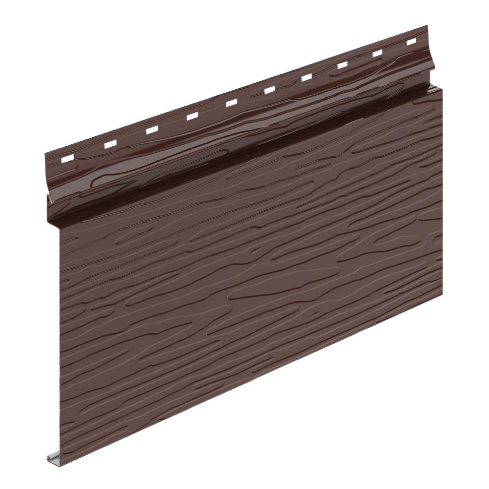 Металлический сайдинг Аквасистем Скандинавская брус Модерн узкий PE Zn140