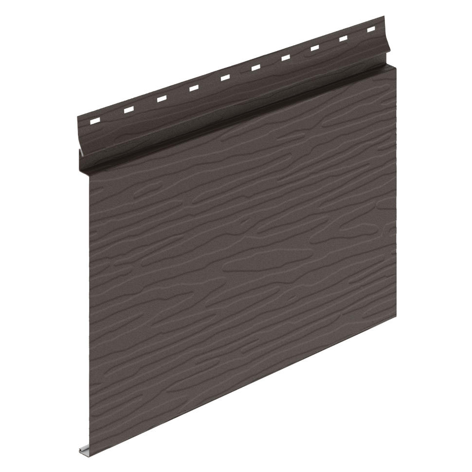 Металлический сайдинг Аквасистем Скандинавский брус Модерн широкий PE Matt