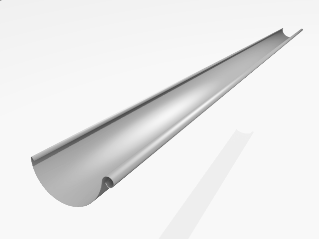 Желоб водосточный Интерпрофиль 125 мм. цинк