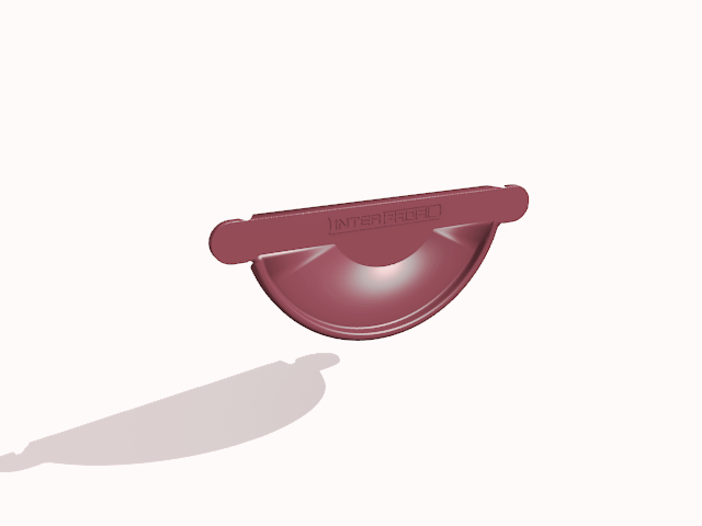 Заглушка желоба универсальная Интерпрофиль Гранит