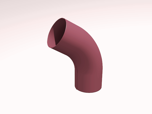 Колено трубы 70° Интерпрофиль Полиэстер