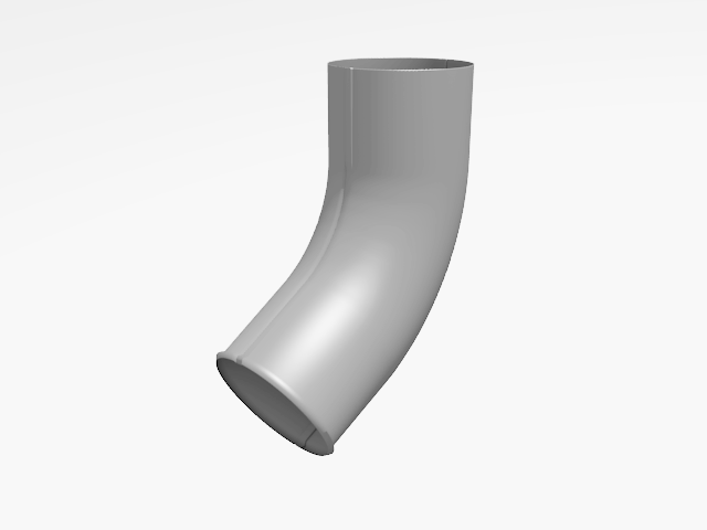 Отвод выходной Интерпрофиль цинк