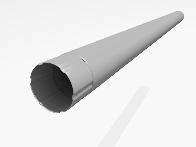 Труба водосточная Интерпрофиль 90 мм. цинк 3м