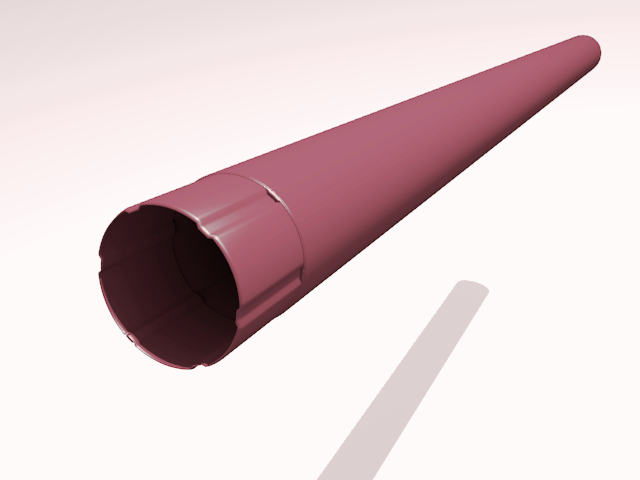 Труба водосточная Интерпрофиль 90мм 3м, Полиэстер