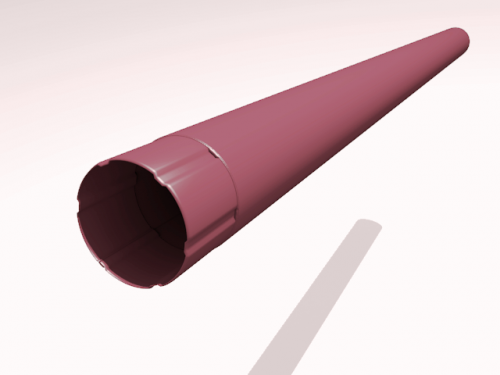 Труба водосточная Интерпрофиль 90мм 3м, Полиэстер