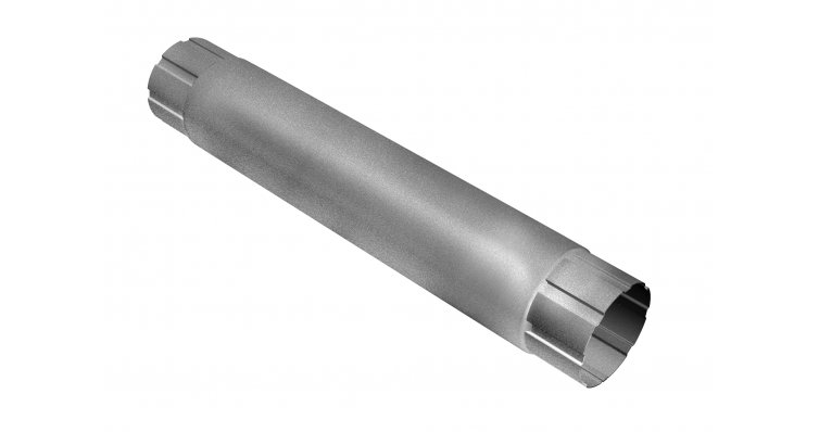 Круглая труба соединительная 1м Гранд Лайн Алюцинк