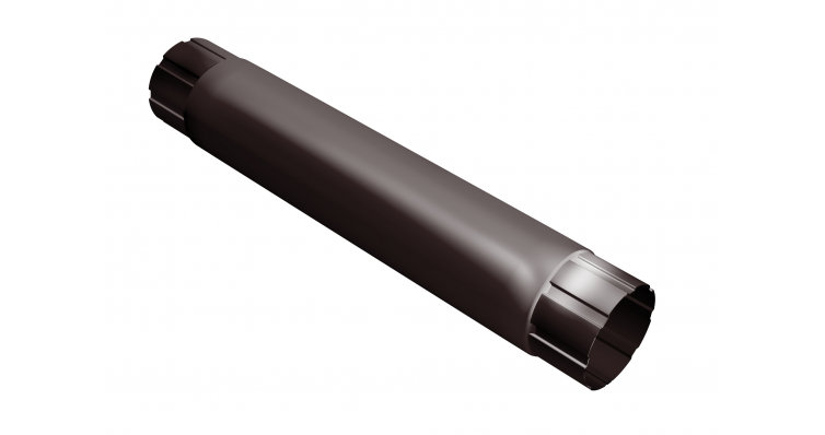 Круглая труба соединительная 1м Гранд Лайн Гранит 150