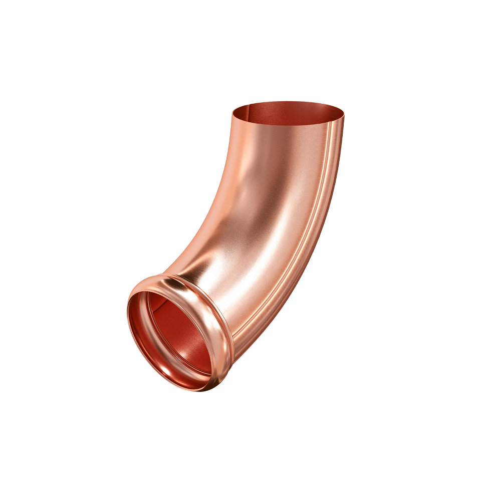 Отвод декорированный Аквасистем Медь