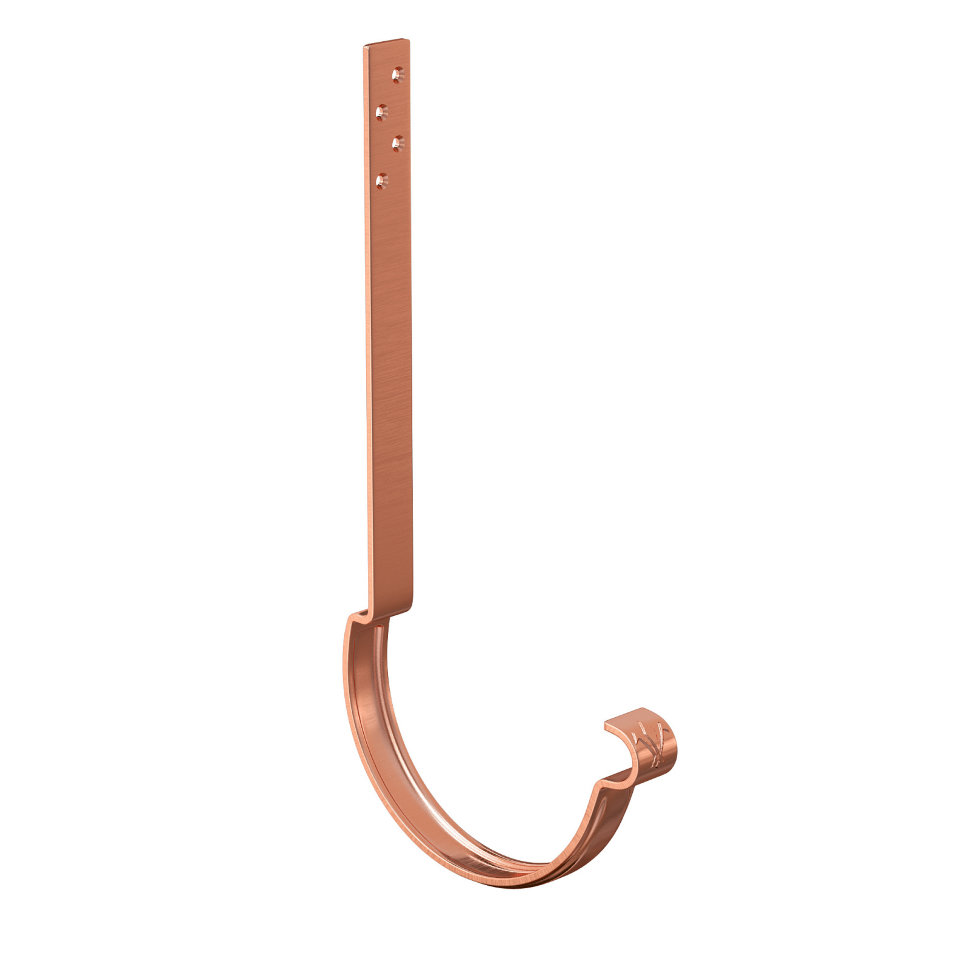 Крюк желоба удлиненный усиленный Аквасистем Медь