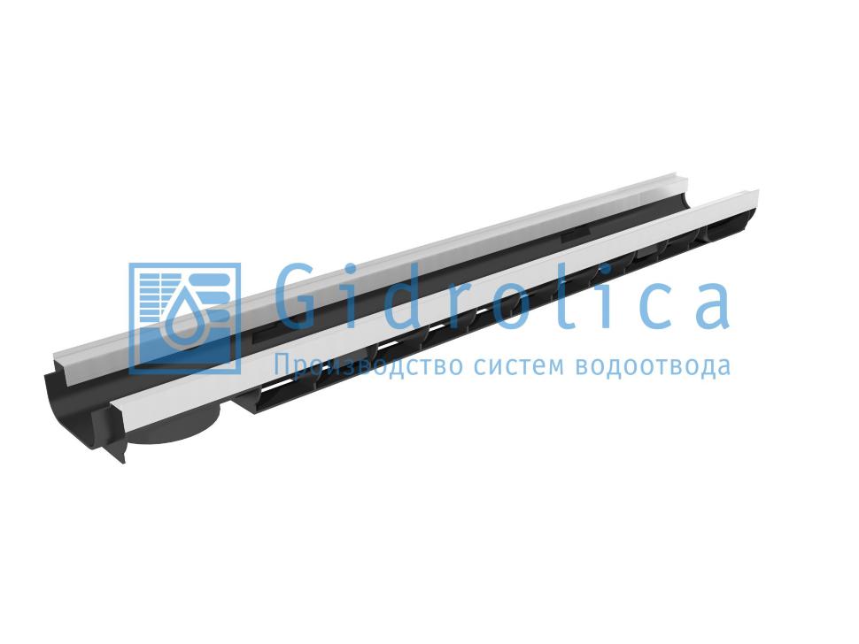 Лоток водоотводный Gidrolica Standart Plus DN100 пластиковый усиленный