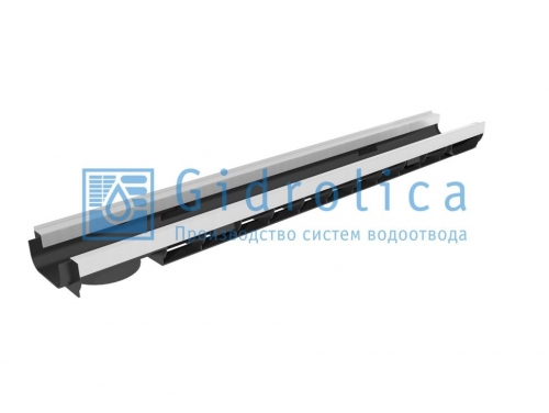 Лоток водоотводный Gidrolica Standart Plus DN100 пластиковый усиленный