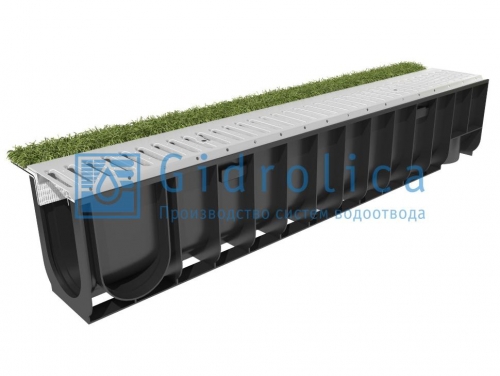 Комплект Gidrolica Sport лоток пластиковый с решеткой сталь