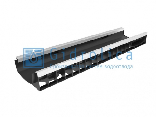 Лоток водоотводный Gidrolica Standart Plus DN200 пластиковый усиленный