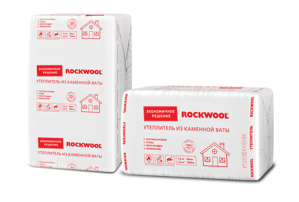 Утеплитель Роквул Эконом 50х600х1000 мм