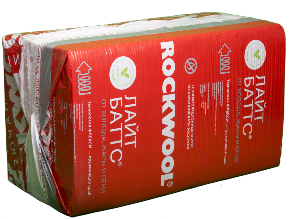 Утеплитель Роквул Лайт Баттс 50х600х1000 мм