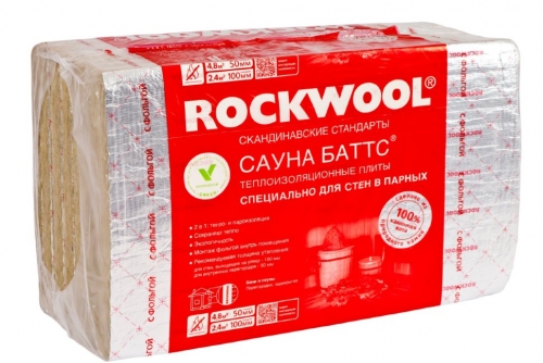 Утеплитель Роквул Сауна Баттс 50х600х1000 мм