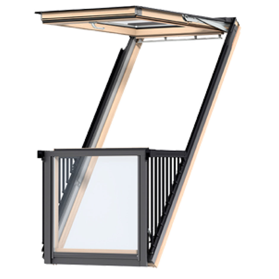 Мансардное окно-балкон Velux Cabrio GDL 3066
