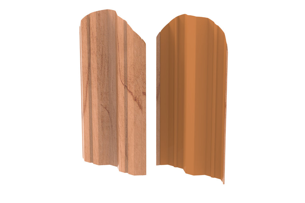 Евроштакетник LumiEste Modern Односторонний Дуб