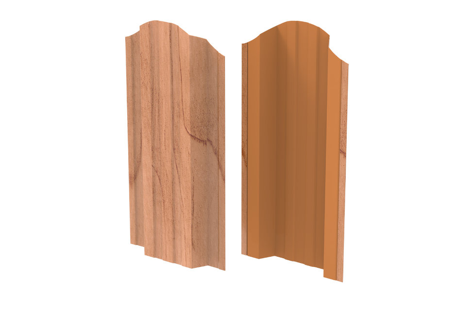 Евроштакетник LumiEste Prestige Односторонний Дуб