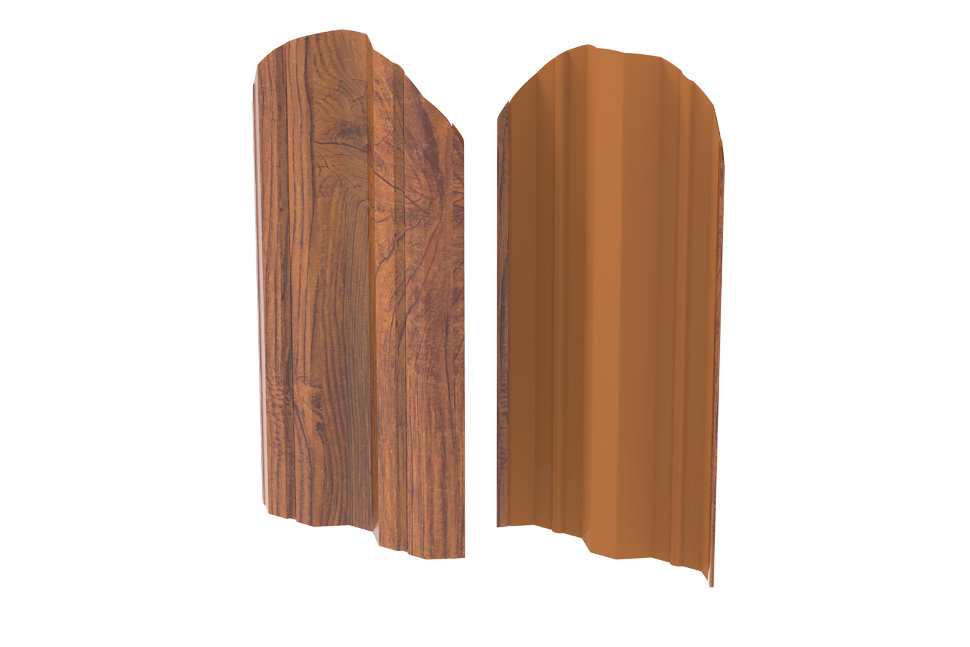 Евроштакетник LumiEste Modern Односторонний Орех