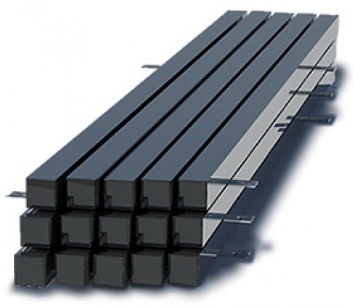 Столбы для забора профильный 80х80 мм 3мм