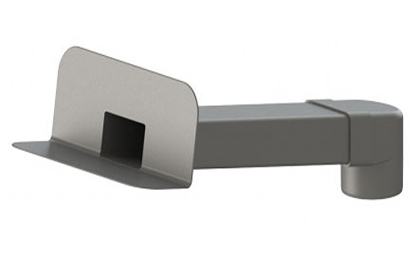 Боковая воронка (парапетная) с прямоугольной трубой