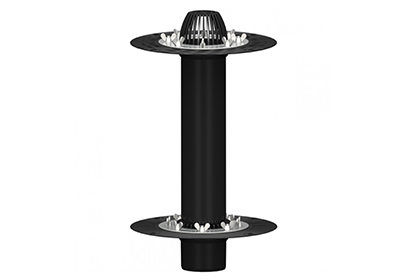 Двухуровневая кровельная воронка с увеличенным корпусом ТП - 09.100